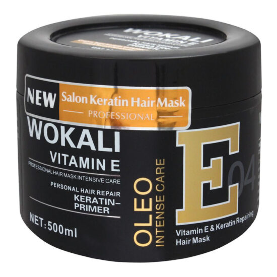 Wokali Vitamin E & Keratin Repairing Hair Mask (Oleo Intense Care) – Orange 500ml
