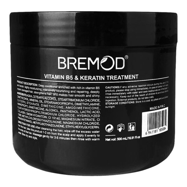 Bremod Vitamin B5 and Keratin Treatment 500ml - Image 2
