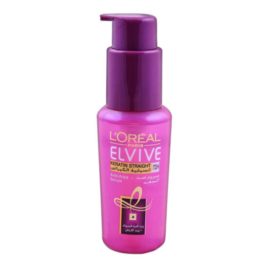 L’Oreal Paris Elvive Keratin Straight 72H Anti-Frizz Serum 50ml