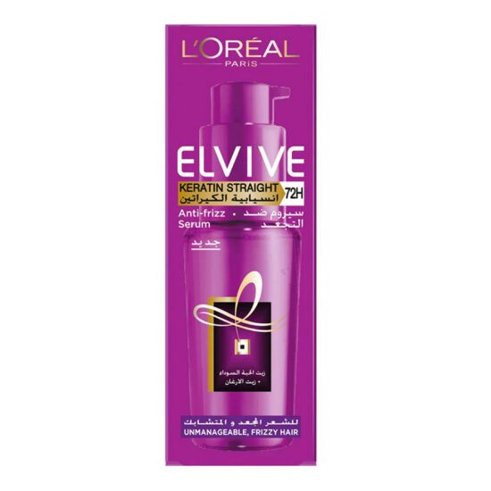 L’Oreal Paris Elvive Keratin Straight 72H Anti-Frizz Serum 50ml