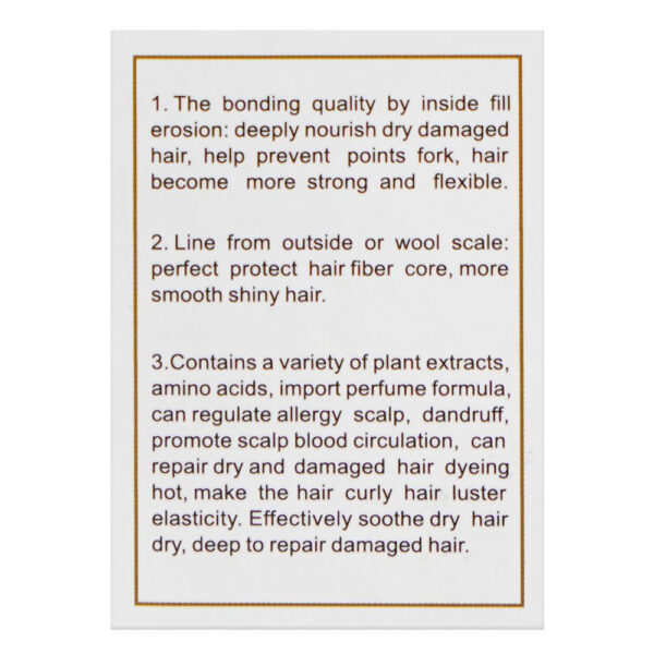 Enzo Keratin Hair Serum 100ml - Image 4