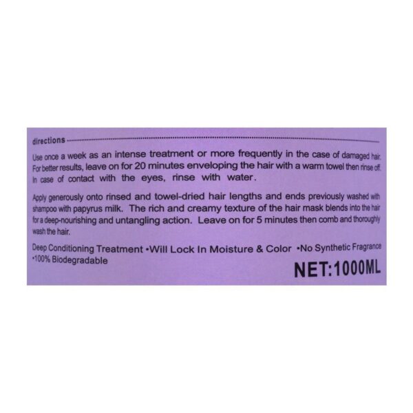 Keratin Hair Care Balance Lavender Hair Mask 1000ml - Image 3