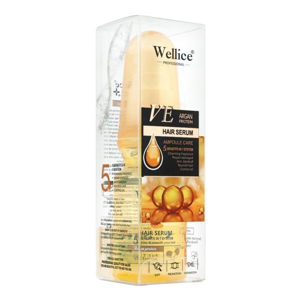 Wellice Professional VE Argan Protein Hair Serum 70ml - Image 2