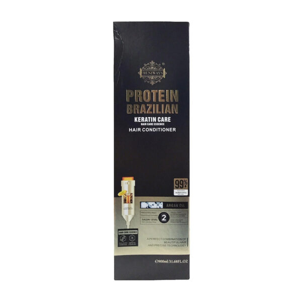 Heniways Protein Brazilian Keratin Care Conditioner 900ml - Image 2