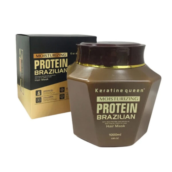 Keratine Queen Protein Brazilian Straightening Hair Mask 1000ml - Image 3