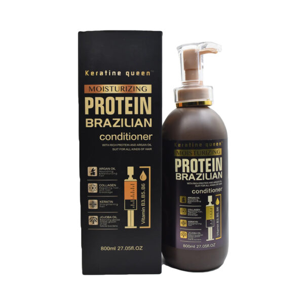 Keratine Queen Moisturizing Protein Brazilian Conditioner 800ml - Image 3