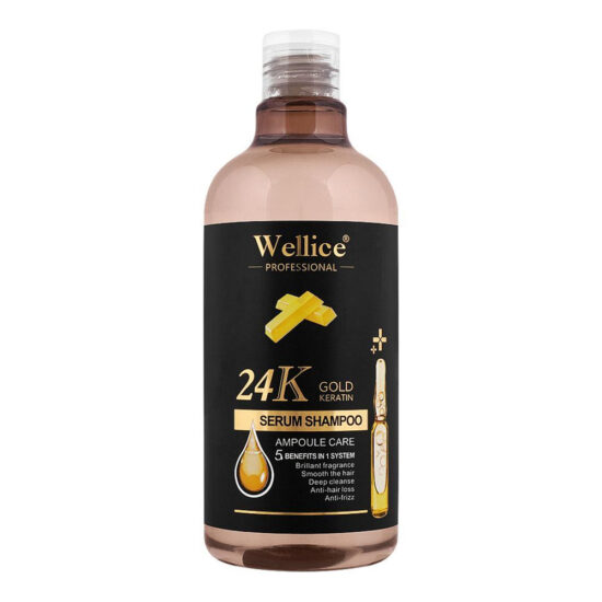 Wellice 24K Gold Keratin Serum Shampoo 500g