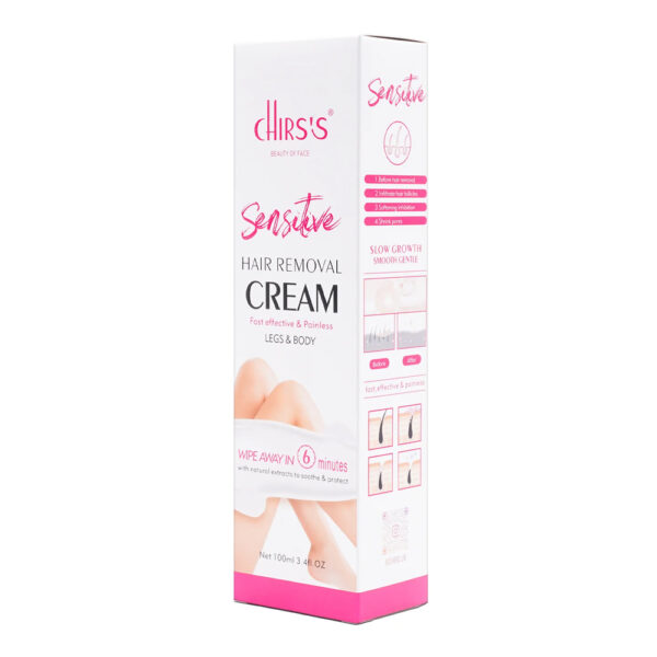 Chirs's Sensitive Hair Removal Cream Fast Effective & Painless For Legs & Body 100ml - Image 3