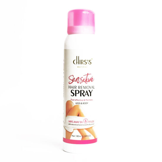 Chirs’s Sensitive Hair Removal Spray Fast Effective & Painless For Legs & Body 180ml