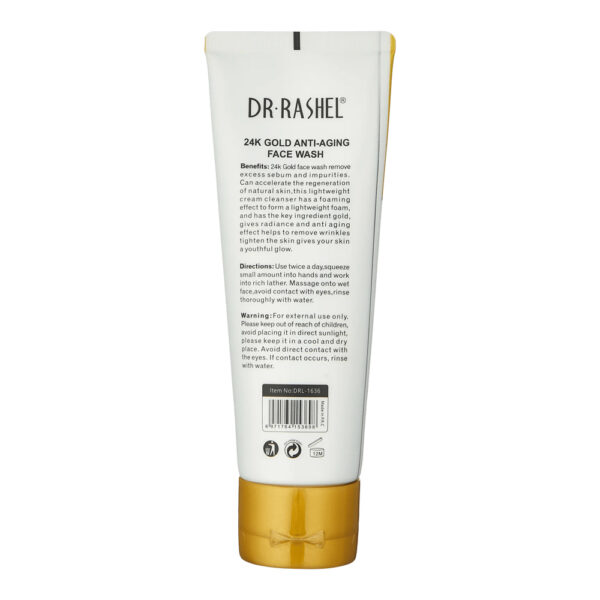 Dr.Rashel 24K Gold Anti-Aging Face Wash 100g - Image 2