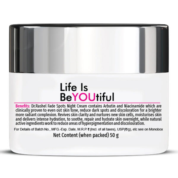 Dr.Rashel White Skin Fade Spots Night Cream 50g - Image 2