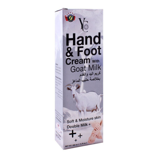 YC Hand & Foot Cream With Goat Milk 200ml - Image 3