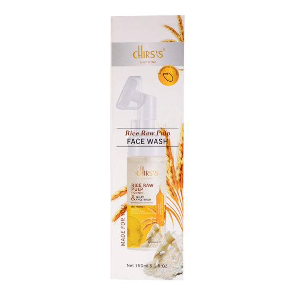 Chirs's Rice Raw Pulp Essence Face Wash Moisturizing Whitening 150ml - Image 2