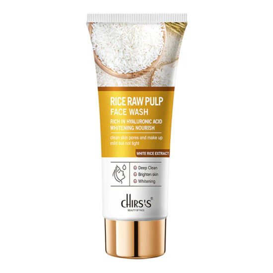 Chirs’s Rice Raw Pulp Face Wash Rich in Hyaluronic Acid Whitening Nourish 100g