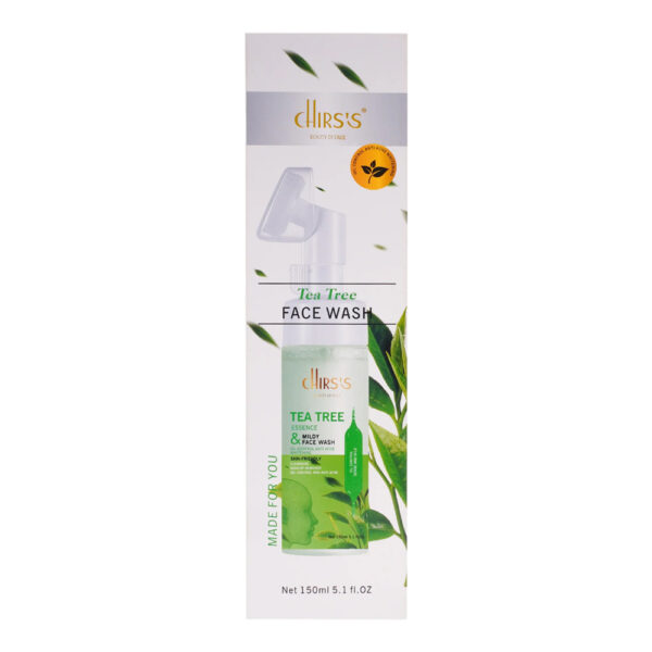 Chirs's Tea Tree Face Wash Oil Control Anti Acne Whitening Cleansing Mousse 150ml - Image 2