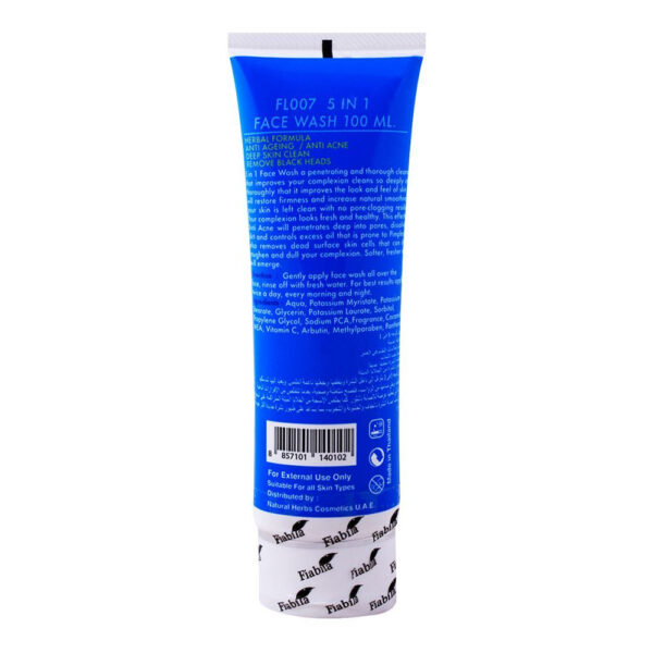 Fiabila 5 in 1 Face Wash 100ml - Image 2