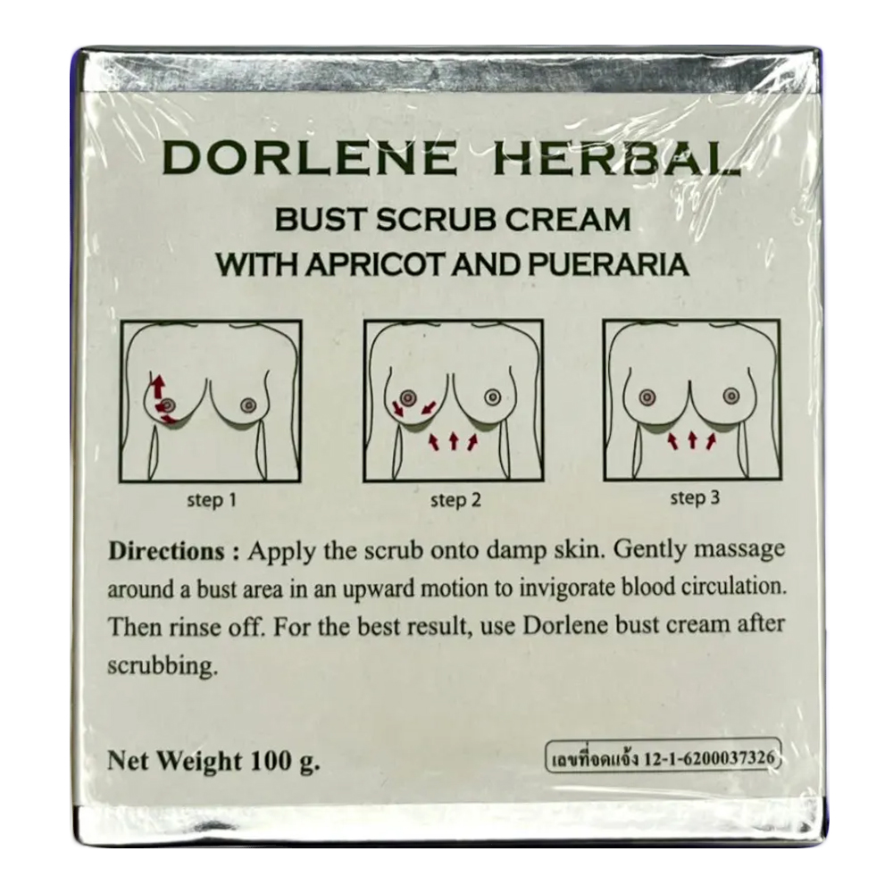 Dorlene Herbal Bust Scrub Cream F-15A 100g - Image 4